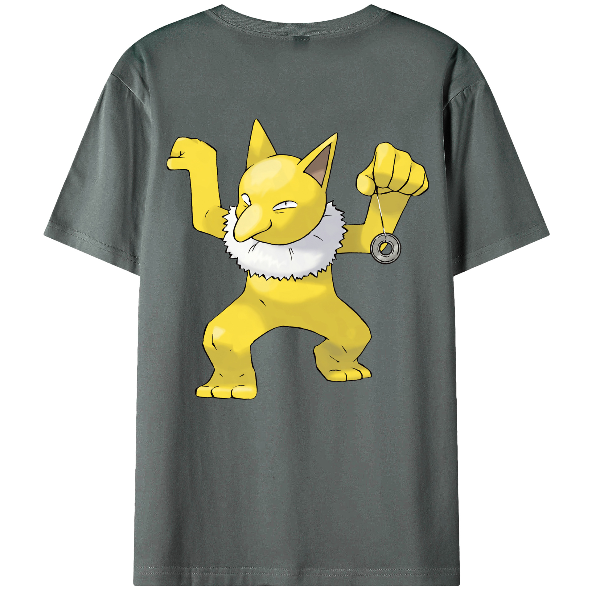 （画像用） ポケットモンスター Pokémon 綿100％ メンズ半袖Tシャツ（バックプリント） 通気性